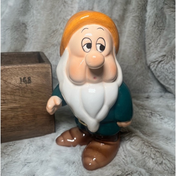 Disney Other - Disney Porcelain Large 7” Snow White Dwarf figure Sleepy Figurine